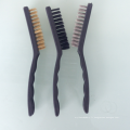 Brosses de fil avec la brosse en laiton en acier de nylon de 3pcs